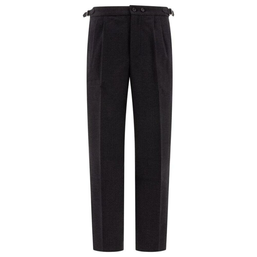 BODE Men's Pleated Wool Trousers Men GREY Pants